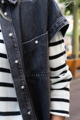 Chanti denim blouse