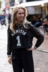 Lace football top