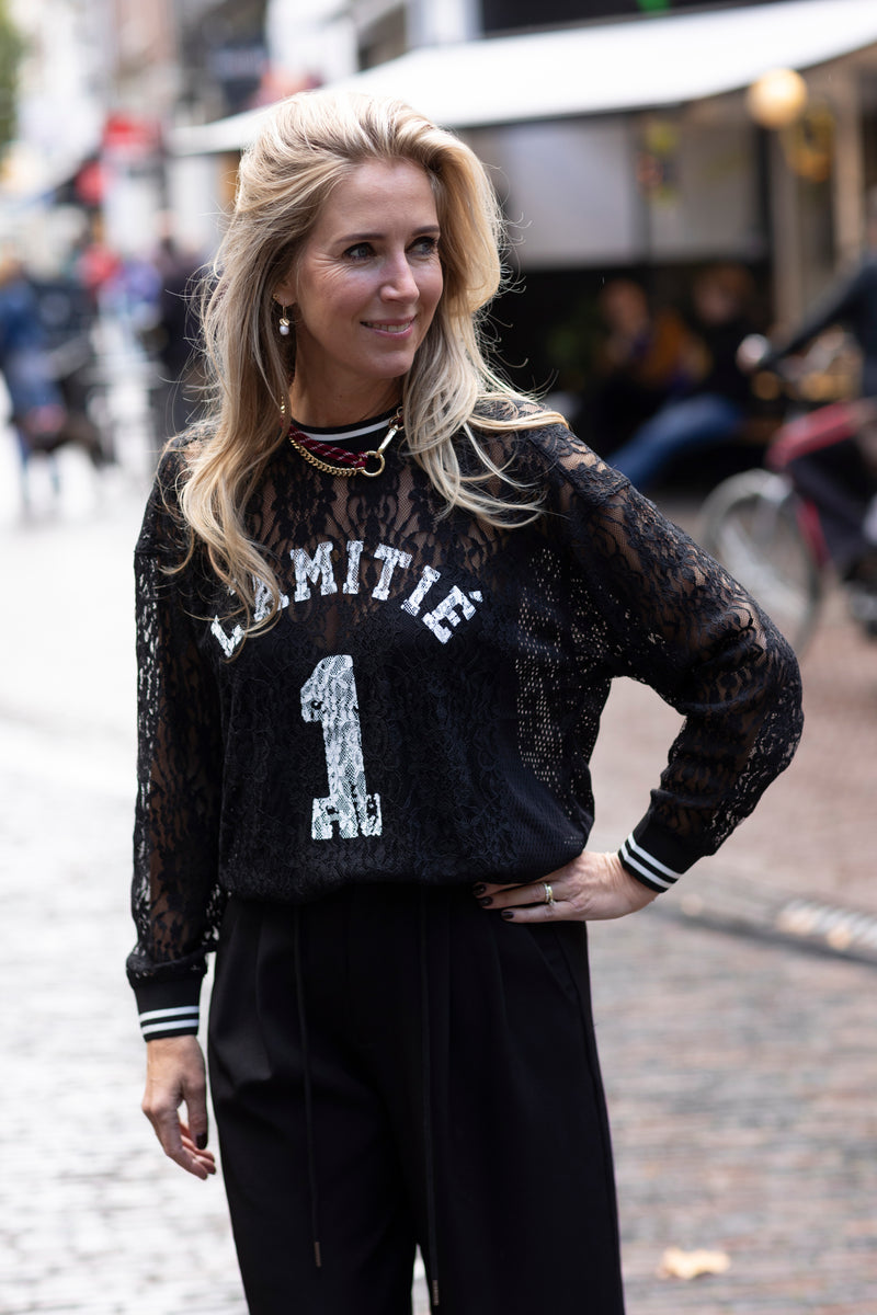 Lace football top