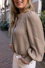 Tassy blouse taupe