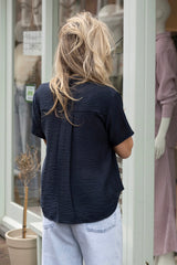 Samina blouse navy