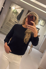 Lulu o-neck knit navy