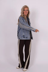 Denice denim fringe jacket