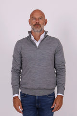 Tray zip knit grey