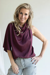 Laurina one shoulder top