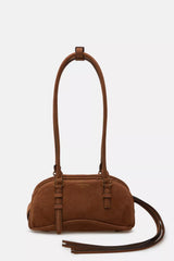 Satchel suede bag small