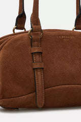 Satchel suede bag small