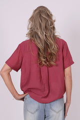 Samina blouse dry rose