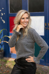 Sia ras knit grey