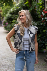 Patchie quilt gilet