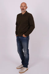 Textured knit polo