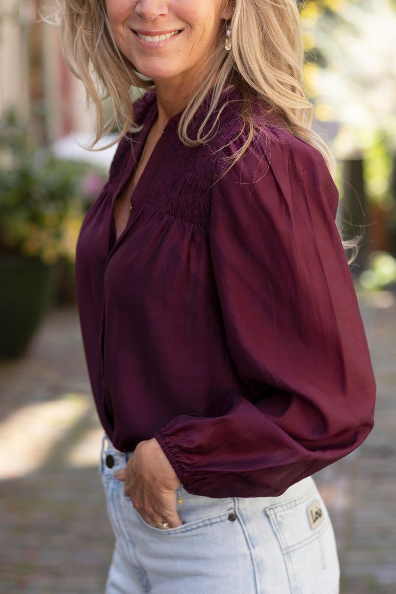 Taffy smock blouse