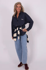Hailey blouse navy