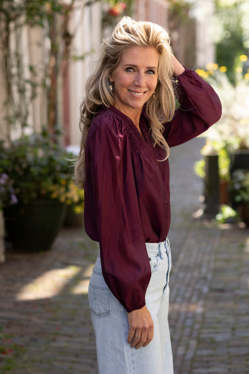 Taffy smock blouse