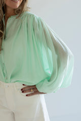 Genevie blouse mint