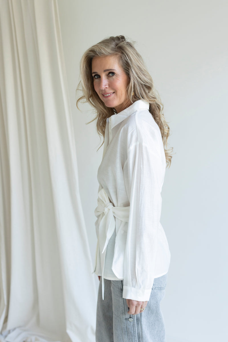 Idina tie blouse