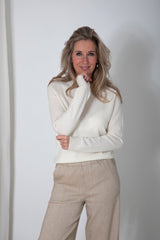 Boston knit cashmere offwhite