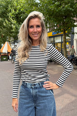 Anna stripe top navy