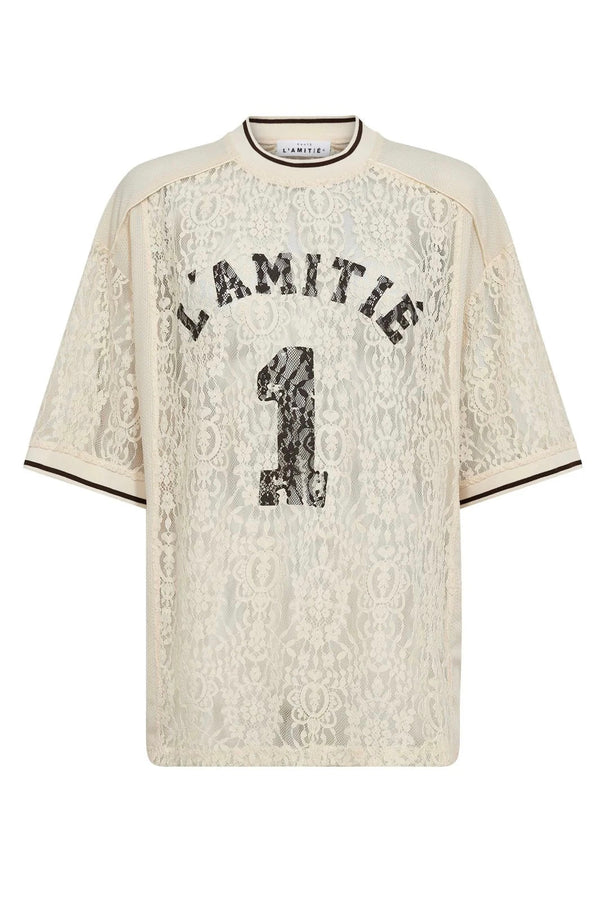 Football lace tee