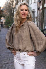 Tassy blouse taupe