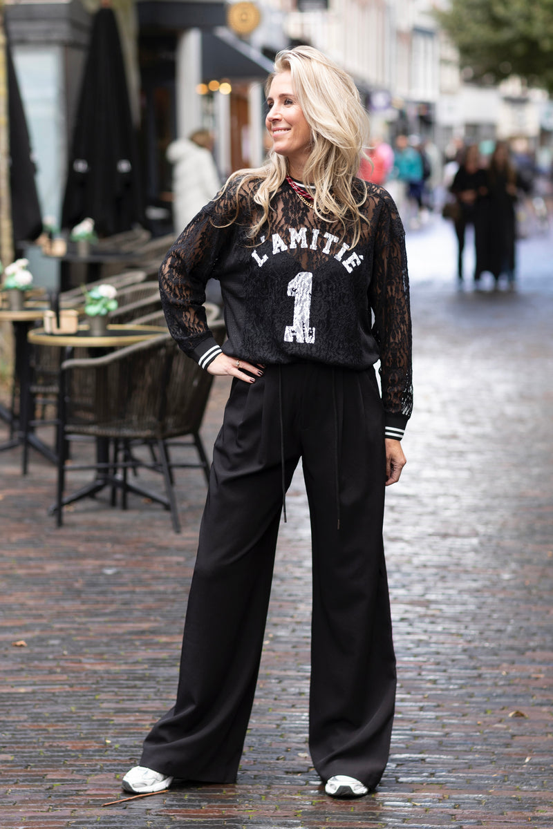 Lace football top