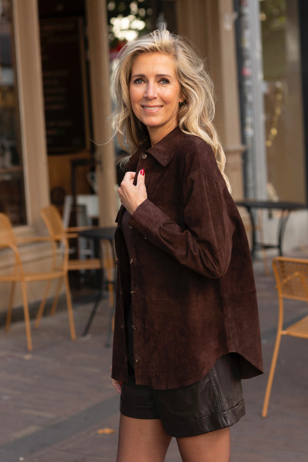 Bodi suede blouse