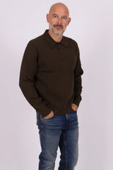 Textured knit polo