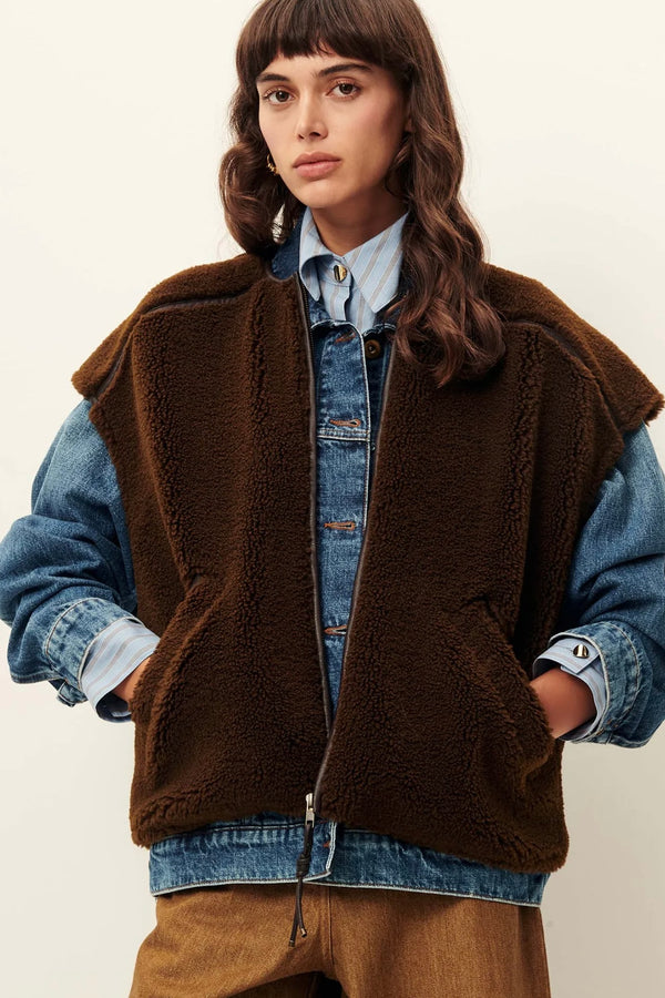 Mounty gilet dark earth