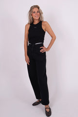 Rib tank black sparkle