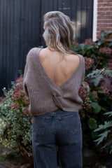 Cozy lurex knit walnut