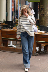 Sakeiku striped turtleneck