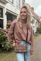 Shoulder pleat sweater