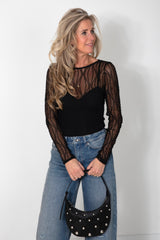 Marcy mesh top black
