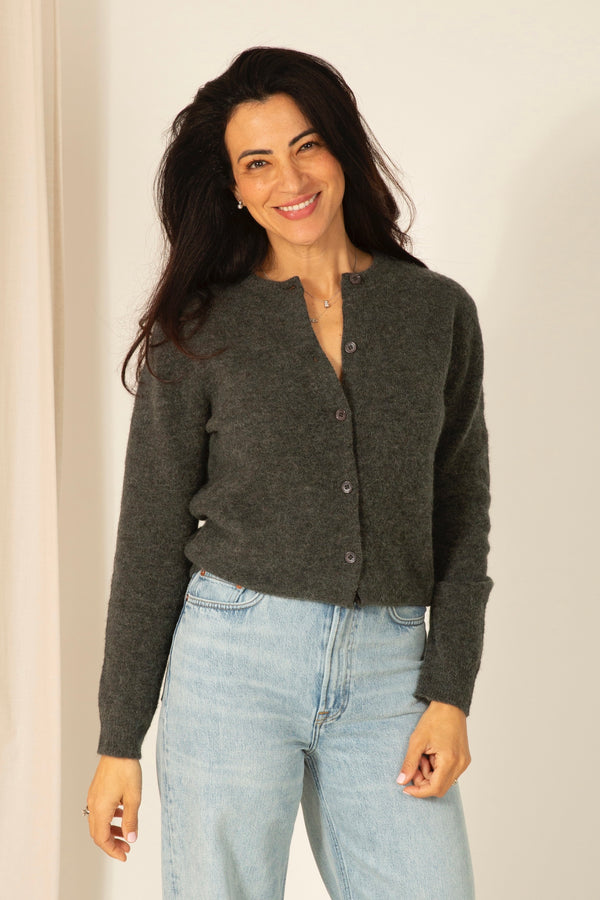 Nor cardigan dark evergreen