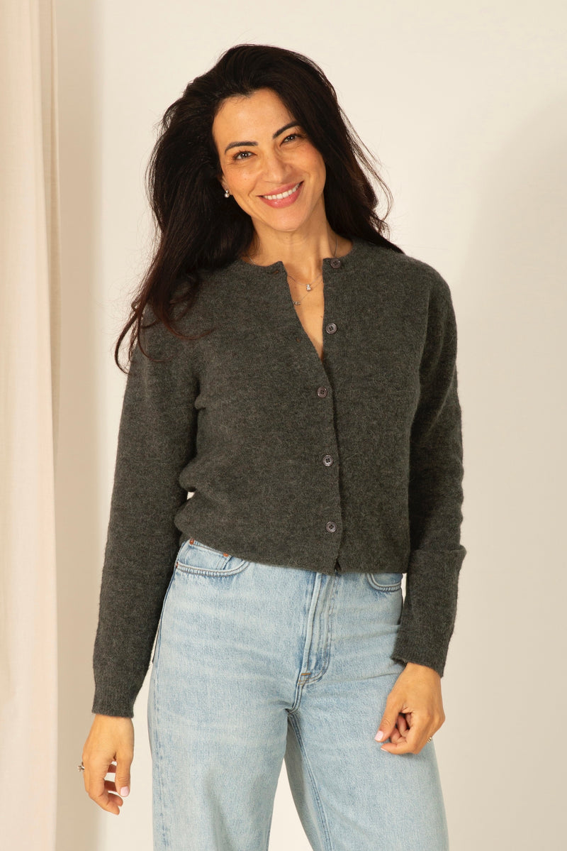 Nor cardigan dark evergreen