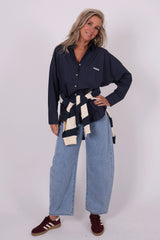 Hailey blouse navy