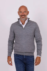 Tray zip knit grey