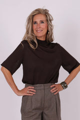 Nisle top dark brown