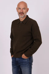 Textured knit polo