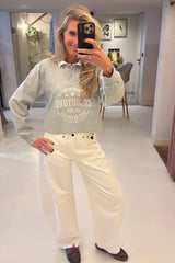 Aliana jeans white