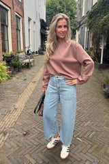 Shoulder pleat sweater