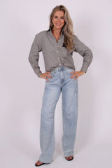Chess tie blouse