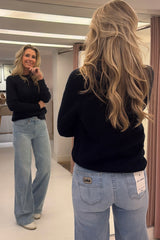 Palazzo jeans bleach