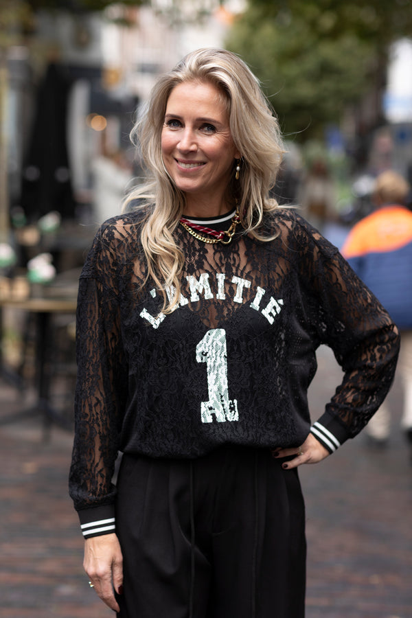 Lace football top