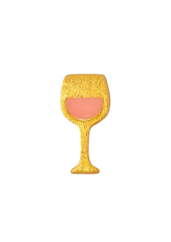 Rosé wine stud gold