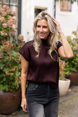 Alaria top burgundy