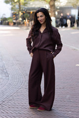 Lady D blouse moka