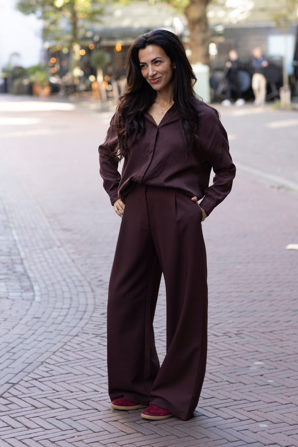 Lady D blouse moka