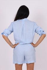 Saiben blouse light blue