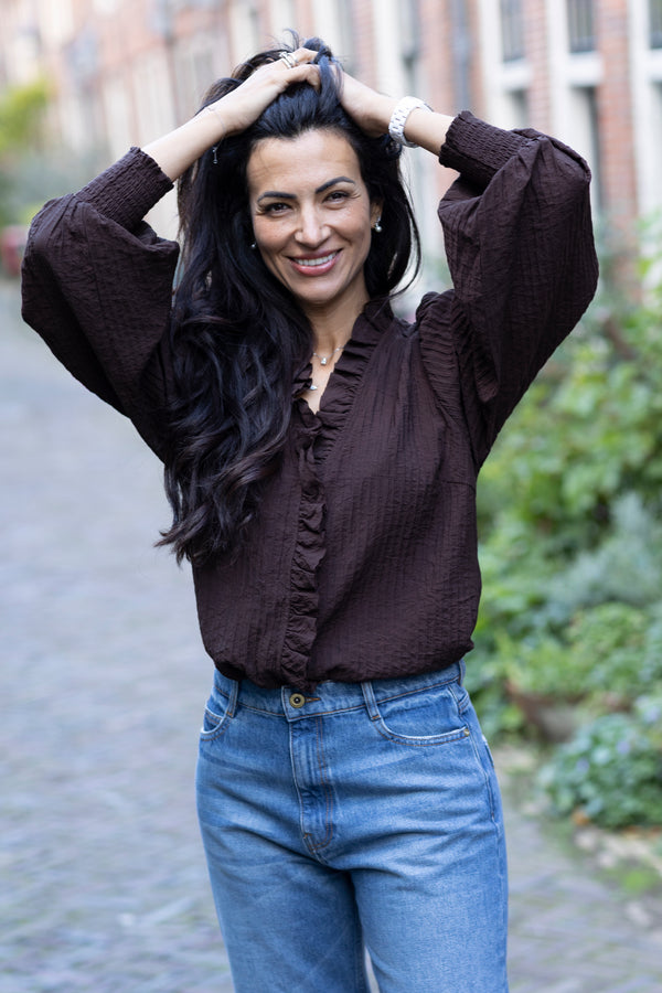 Shina frill blouse
